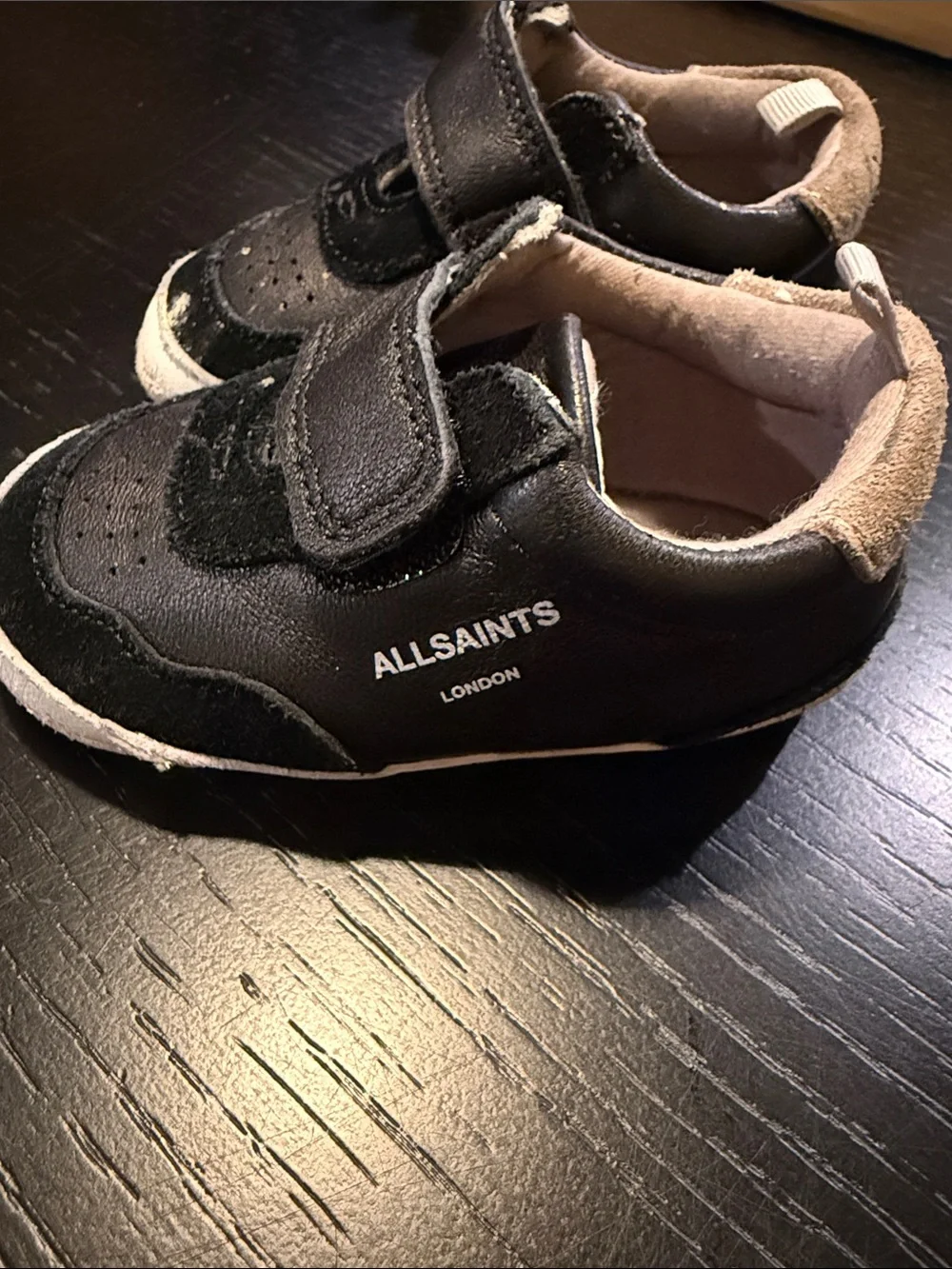 All saints Kids Black Velcro Casual Shoes